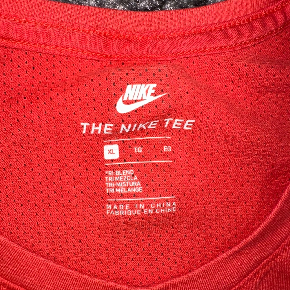 Nike The Nike Tee drop tail bonded mesh Athletic Training Running T-Shirt Top XL - Picture 4 of 11
